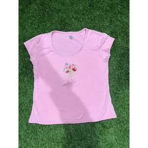 Womens Embroidered Flower Shirt